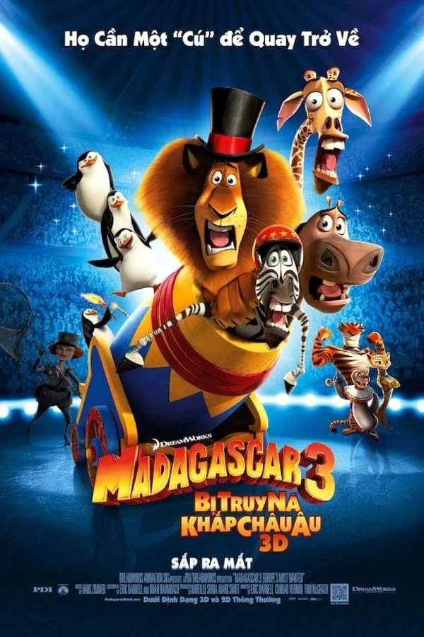 Phim Madagascar 3: Thần Tượng Châu Âu