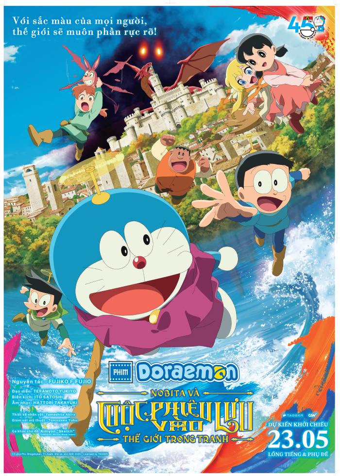 Phim Doraemon Movie 44: Nobita Và Cuộc Phiêu Lưu Vào Thế Giới Trong Tranh